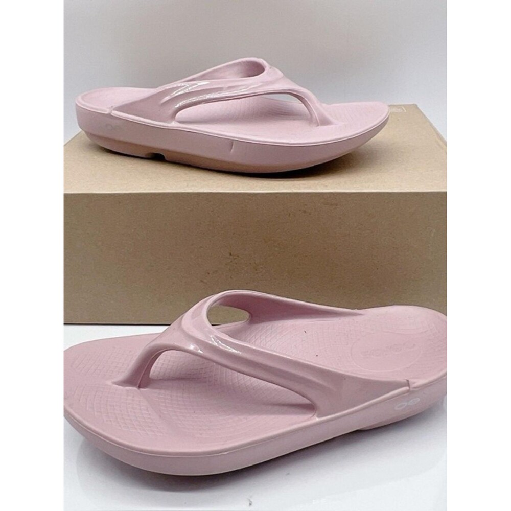 OOFOS OOlala Flip Flop Waterproof Thong Stardust Pink Women’s Size US11/EU42.